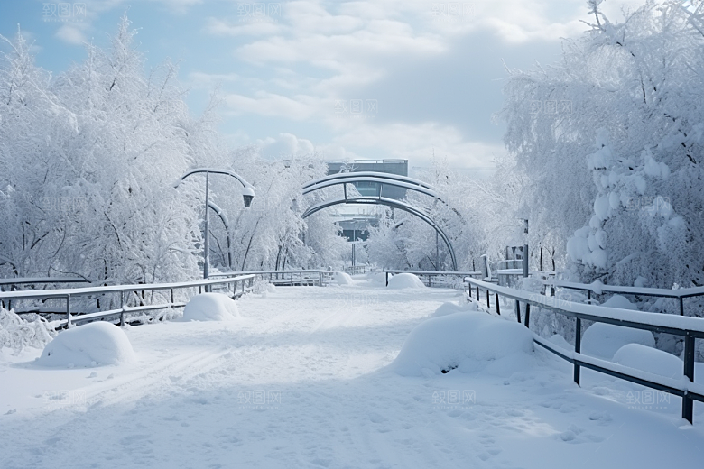 大雪风光环境景色摄影图