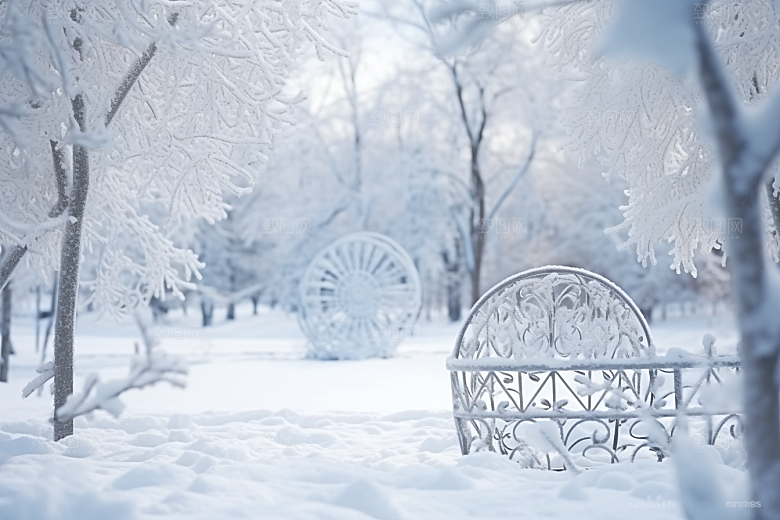 大雪风光户外唯美摄影图