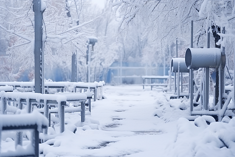 大雪风光高清冬季摄影图