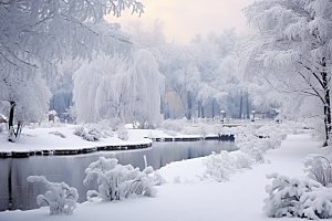 大雪风光高清唯美摄影图