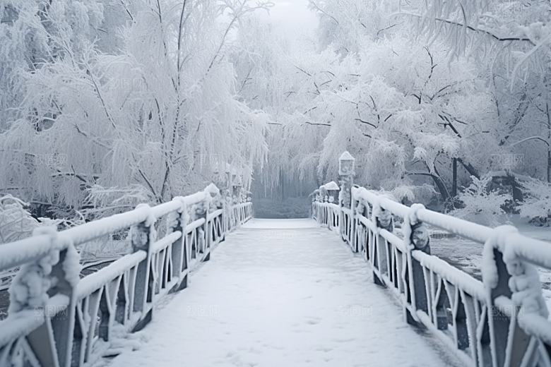 大雪风光高清唯美摄影图