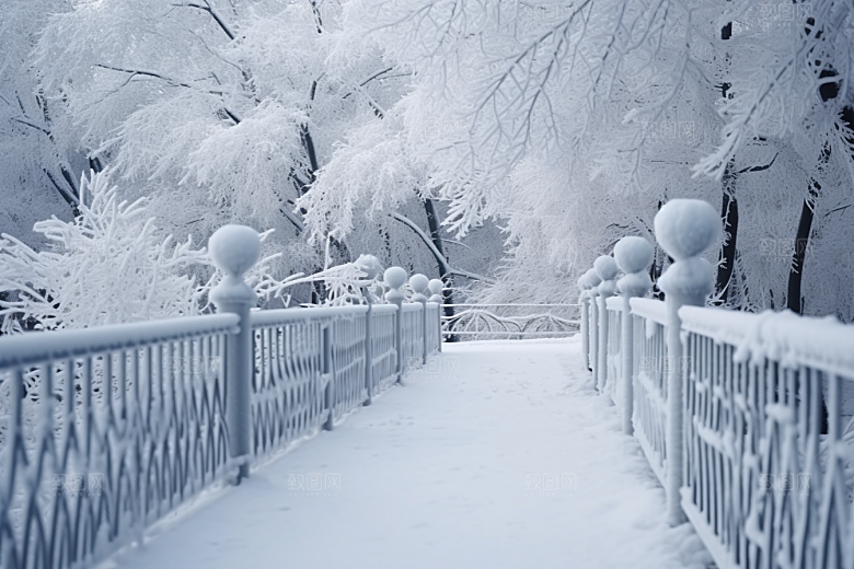 大雪风光高清户外摄影图