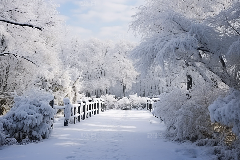 大雪风光高清冬季摄影图