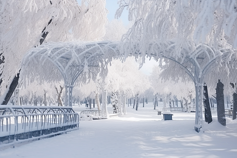 大雪风光环境室外摄影图