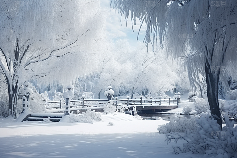 大雪风光高清自然摄影图