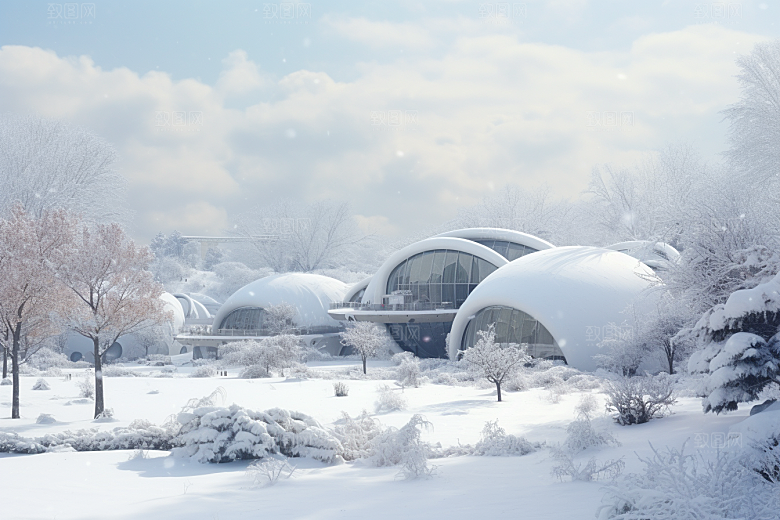 大雪风光高清自然摄影图