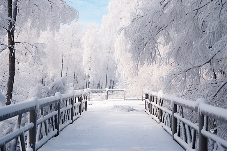 大雪风光环境自然摄影图