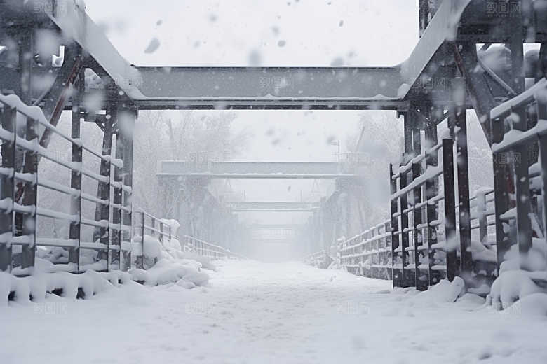 大雪风光室外景色摄影图