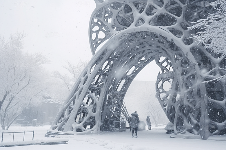 大雪风光高清景色摄影图