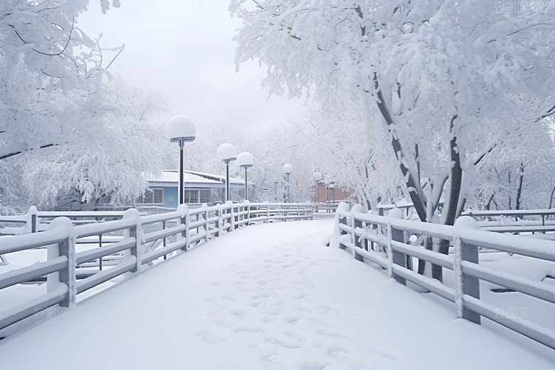 大雪风光环境景色摄影图