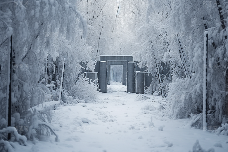 大雪风光环境高清摄影图
