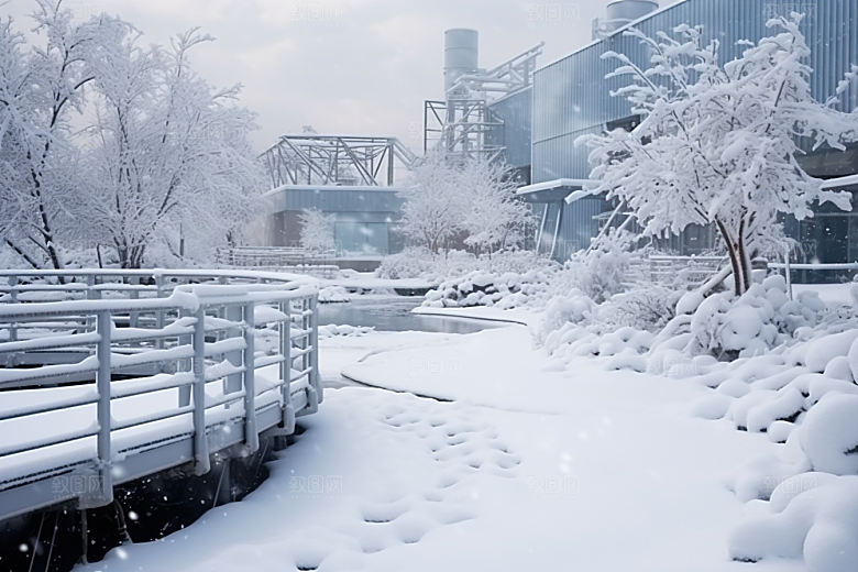 大雪风光室外景色摄影图