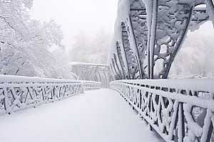 大雪风光景色冬季摄影图