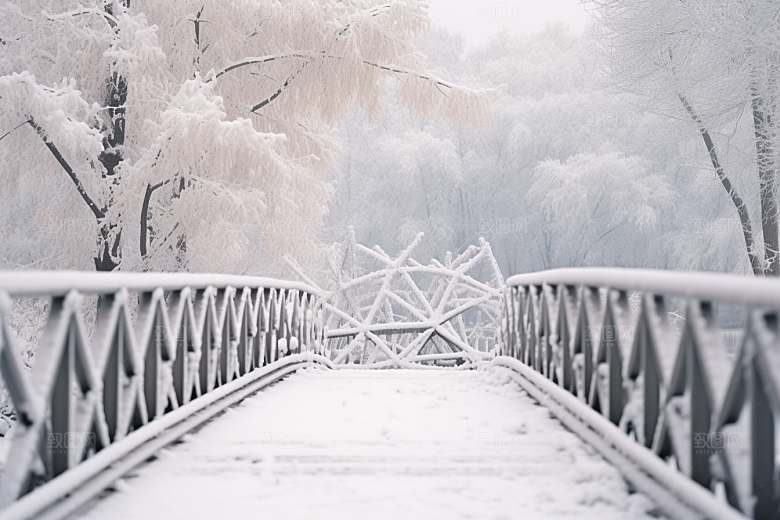 大雪风光景色冬季摄影图