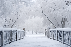 大雪风光高清自然摄影图