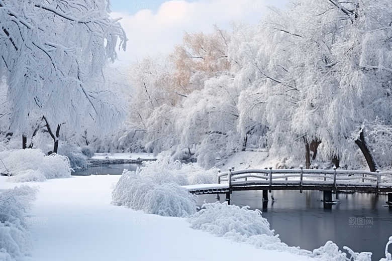 大雪风光室外自然摄影图