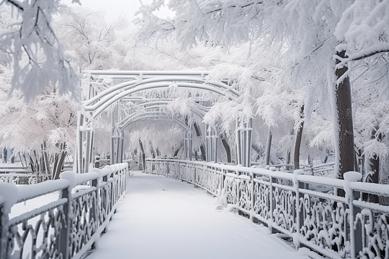 大雪风光环境室外摄影图