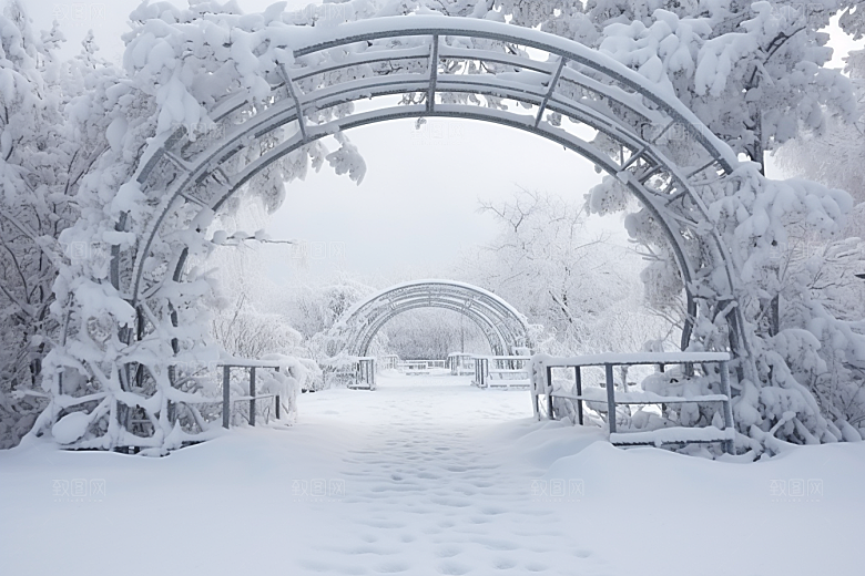 大雪风光冬天高清摄影图