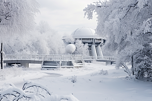 大雪风光冬天环境摄影图