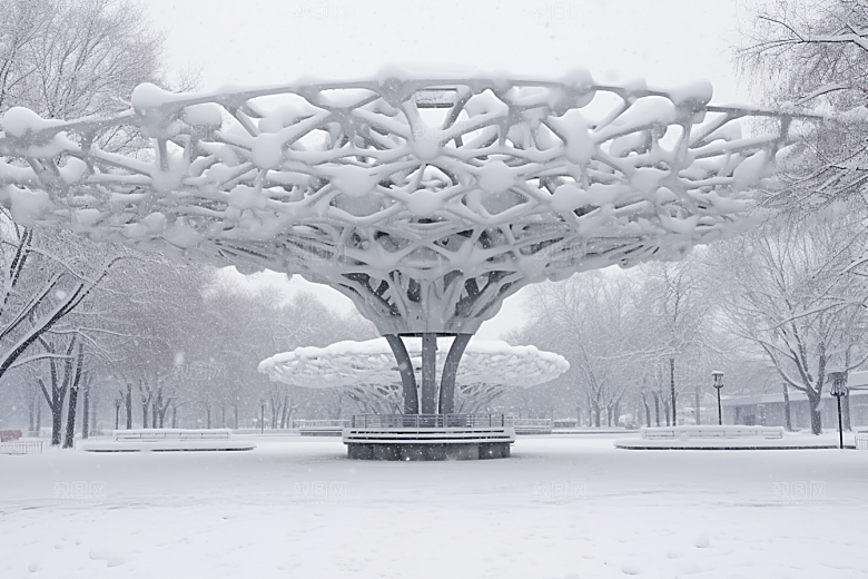 大雪风光景色冬季摄影图