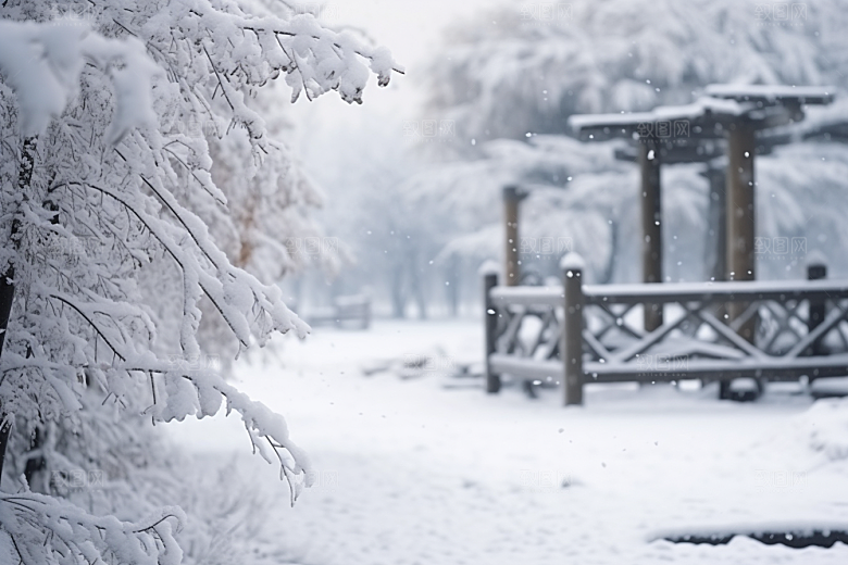 大雪风光户外室外摄影图
