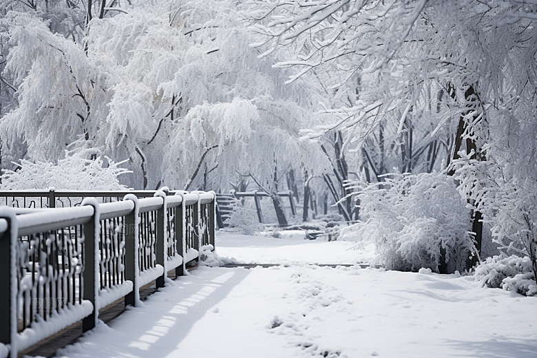 大雪风光环境唯美摄影图