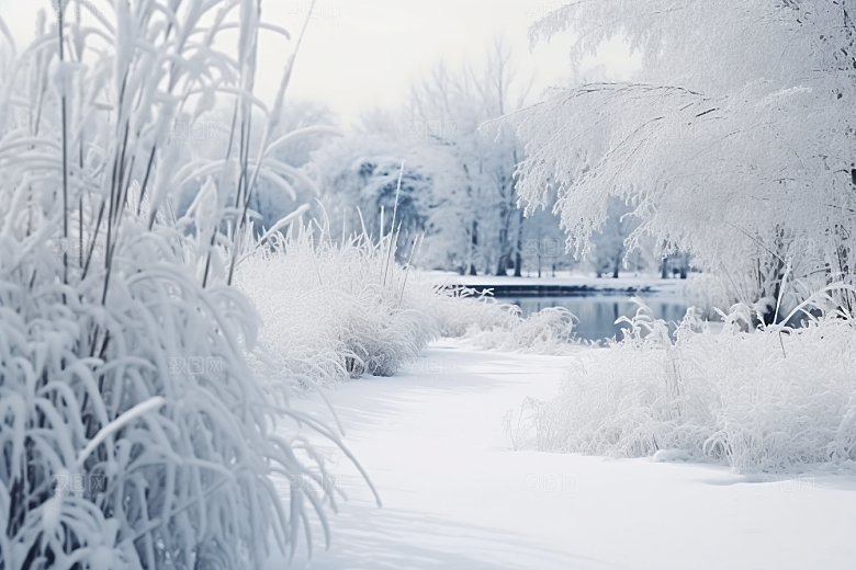 大雪风光环境户外摄影图