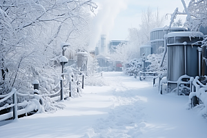 大雪风光高清室外摄影图