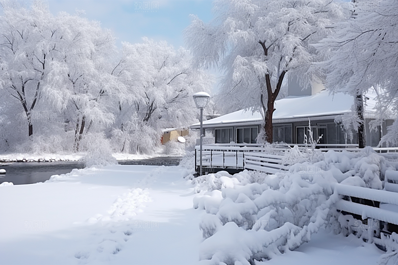 大雪风光环境景色摄影图