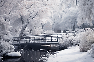 大雪风光户外自然摄影图