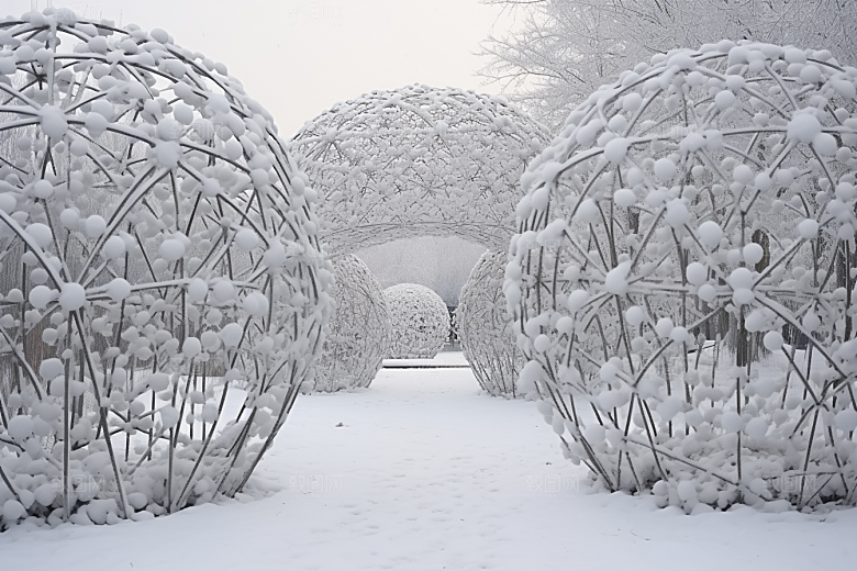 大雪风光景色高清摄影图