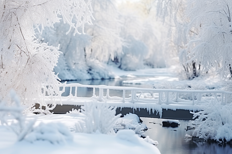大雪风光环境冬天摄影图