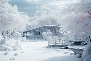 大雪风光冬天冬季摄影图