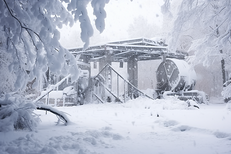 大雪风光景色环境摄影图