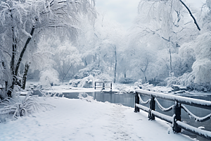 大雪风光高清户外摄影图