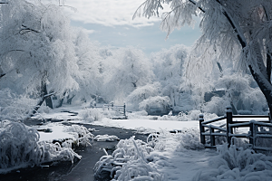 大雪风光环境室外摄影图