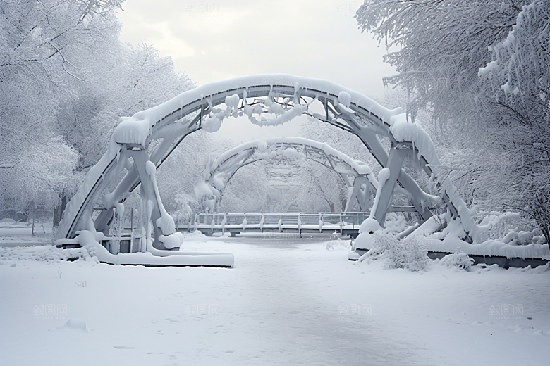 大雪风光室外高清摄影图