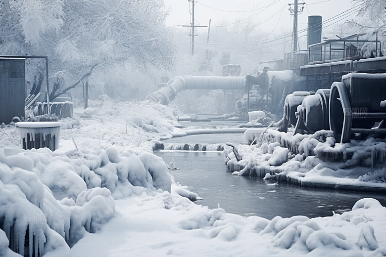 大雪风光冬季景色摄影图