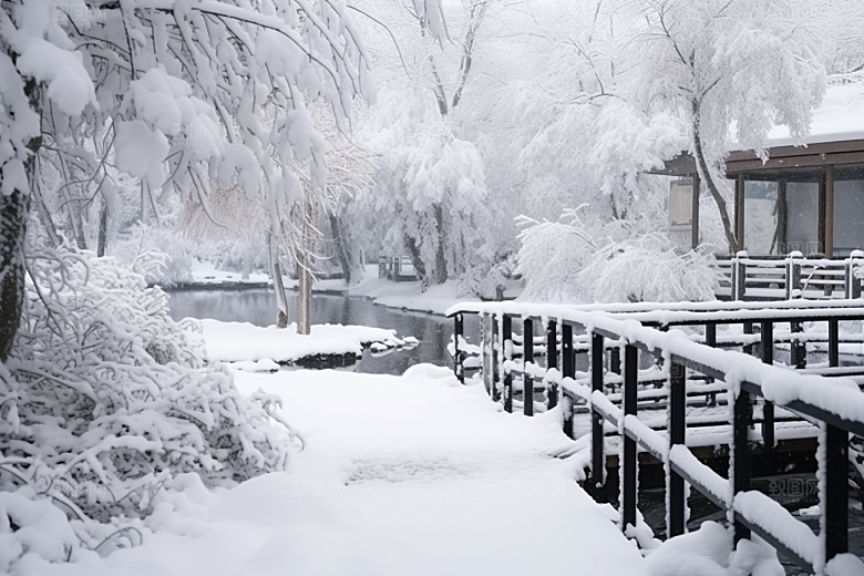 大雪风光环境景色摄影图