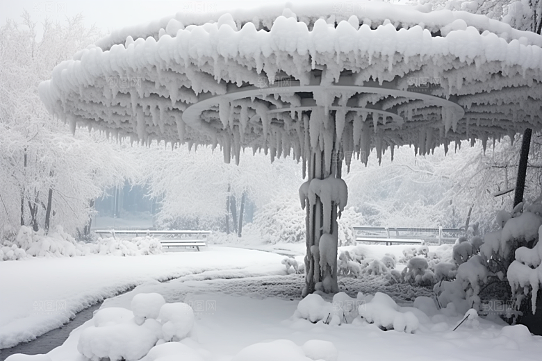 大雪风光环境户外摄影图