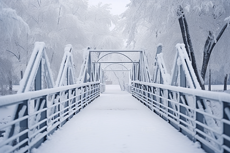 大雪风光高清室外摄影图