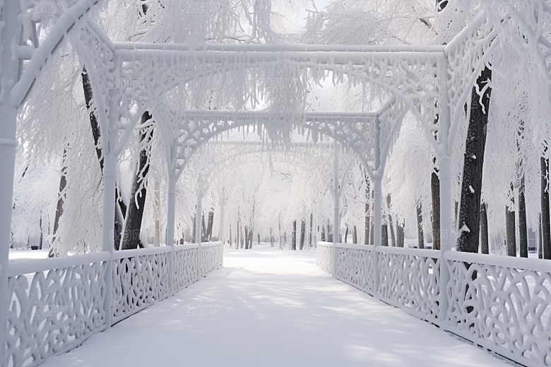 大雪风光景色冬季摄影图
