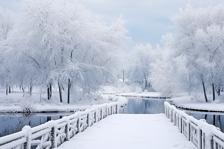 大雪风光室外自然摄影图