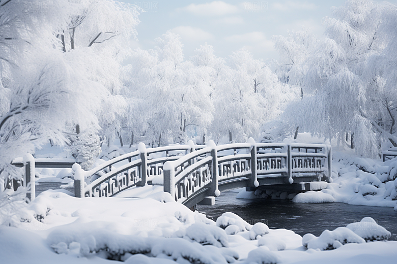 大雪风光环境户外摄影图