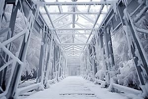 大雪风光景色唯美摄影图