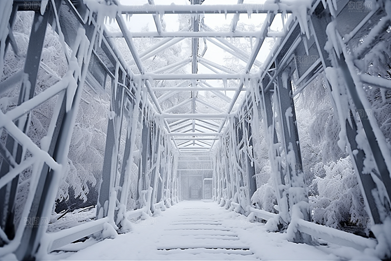 大雪风光景色唯美摄影图