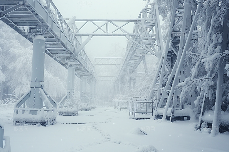 大雪风光环境冬季摄影图