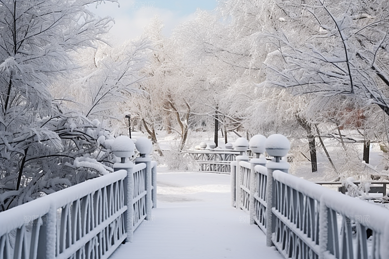 大雪风光高清自然摄影图