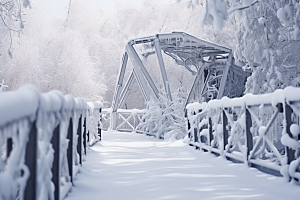 大雪风光高清景色摄影图