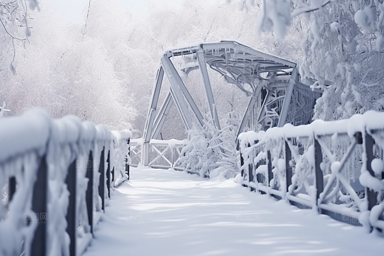 大雪风光高清景色摄影图